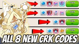 8 NEW CRK CODES 😱 Redeem Now in Cookie Run Kingdom [upl. by Arlon212]