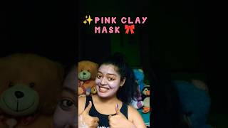 Pink clay mask Rs 199 youtubeshorts shortsyt shortsindia skincareroutine [upl. by Itnavart66]