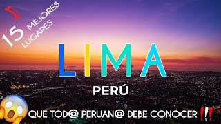 LIMA PERÚ  15 MEJORES LUGARES TURÍSTICOS que DEBES VISITAR [upl. by Marie475]