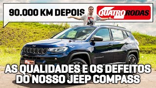 Jeep Compass 13 turbo com 90000 km está BEM MELHOR de andar Como [upl. by Yeneffit]