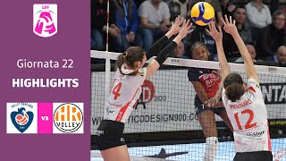 Bergamo  Macerata  Highlights  22 Giornata Campionato 202223  Lega Volley Femminile [upl. by Elleinnod]