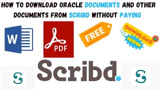 Stop Wasting Money Download SCRIBD Documents Without Paying [upl. by Norod355]