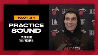 Training Camp Practice Interview Tyler Herro Terry Rozier III  October 4 2024 [upl. by Anyak]