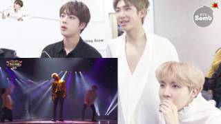 HD1080 Eng Sub BTS RM JIN JHreact to Jimin dancing with Taemin and Kook singing with 97line idols [upl. by Graniela]