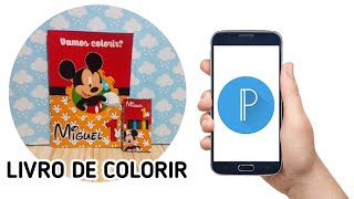 Como fazer livrinho de colorir pelo celular  PIXEL LAB [upl. by Eesdnyl63]