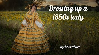 Dressing up a 1850s lady [upl. by Sass]