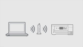 How to Connect a Printer and a Personal Computer Using WiFi Epson ET2750 NPD5828 [upl. by Reniar]