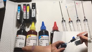 How To Guide Of Refilling Your Ink Cartridges For Your Printer  Step By Step DIY [upl. by Yellhsa]