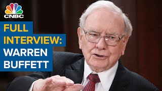 Watch CNBCs full interview with Berkshire Hathaway CEO Warren Buffett [upl. by Esdnyl]