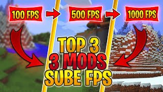 TOP 3 MODS para AUMENTAR FPS en MINECRAFT [upl. by Mailand466]