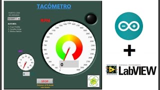 Tacómetro en Arduino y LabVIEW [upl. by Lilla]