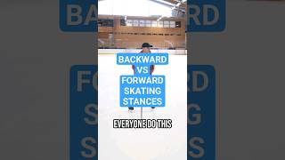 BACKWARD VS FORWARD SKATING STANCES hockeydevelopment icehockey [upl. by Bottali891]