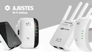 Cambio Contraseña SSID y Ajustes Repetidor WiFi  Wireless WiFi Repeater Settings and Password [upl. by Josephine]