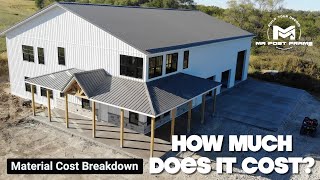 How Much Does it Cost  Barndominium Material Cost  Full Timelapse [upl. by Berkly]