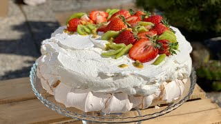 Pavlova dort recept postup návod [upl. by Eadnus]