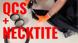 Installing SITECH QCS oval and Quick Neck to the drysuit [upl. by Tella]