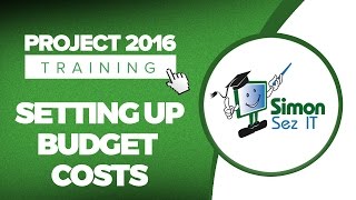 How to Setup Budget Costs in Microsoft Project 2016 [upl. by Chaffinch]