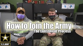 How To Join The Army  The Enlistment Process Recruiter ASVAB MEPS DEPS [upl. by Atinek]