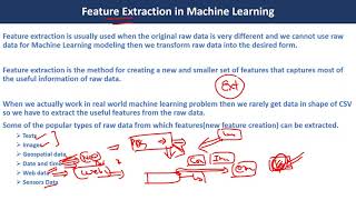 Feature Extraction in Machine Learning [upl. by Farrell]