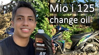 Paano mag change engine oil at gear oil ng Mio i 125 [upl. by Tinor689]