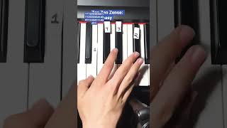 Zen Zen Zense piano easy easypiano yourname zenzenzense [upl. by Eelrebmik]