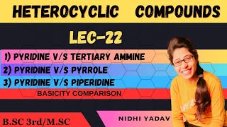 Comparison Of Basicity Of Pyridine [upl. by Carrelli482]