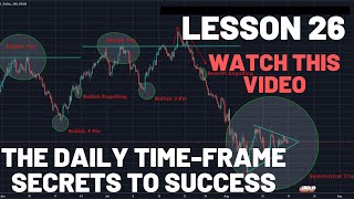 The DAILY TIMEFRAME  SECRETS to SUCCESS  Forex Trading For Beginners [upl. by Elletnuahc]