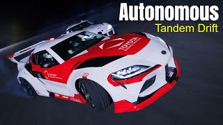 Toyota and Stanford Engineering Autonomous Tandem Drift [upl. by Nittirb]