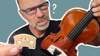 How to Position a Violin Bridge Correctly [upl. by Yerot]