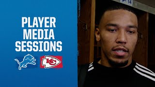 Detroit Lions players meet with the media  2023 Week 1 Lions vs Chiefs [upl. by Akerue92]