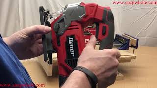 Harbor Freight Bauer Corded Jigsaw Setup and Review [upl. by Neelyad]