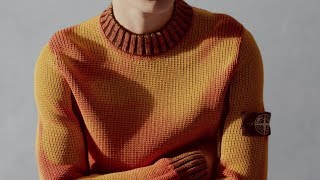 6715 Stone Island  AW 017 018  ICE KNITTHERMO SENSITIVE YARN [upl. by Rawna]