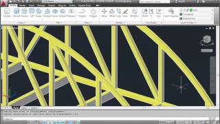 AutoCAD 19  Finishing the 3D truss bridge part 2 of 2 [upl. by Steiner299]