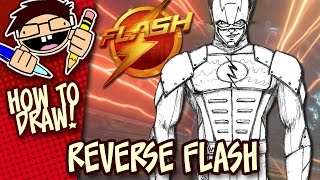 How to Draw REVERSE FLASH The FLASH TV Series Easy StepbyStep Tutorial [upl. by Natsirc]