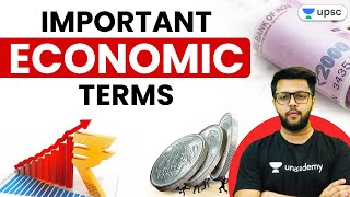 UPSC CSE 2021  Important Economic Terms  Explained by Siddharth Sir [upl. by Noryak872]