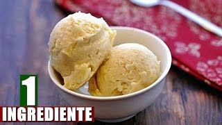 SORVETE CASEIRO COM APENAS 1 INGREDIENTE SUPER FÁCIL  Menino Prendado [upl. by Nedia]