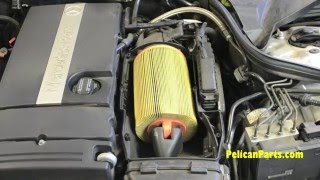 Mercedes C230K Air Filter DIY Replacement [upl. by Coyle]