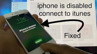 iphone is disabled connect to itunes Fixed [upl. by Uamak186]