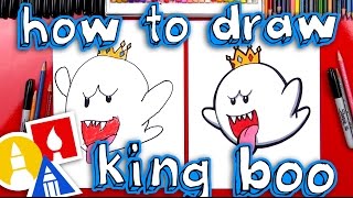 How To Draw King Boo From Mario [upl. by Iorgos112]