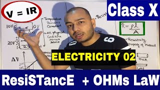 ICSECBSE CLASS 10th Current Electricity 02 OHMs LaW amp RESiSTANCE english [upl. by Amelita472]