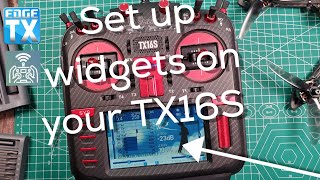 EdgeTX  Set up telemetry widgets RadioMaster TX16S Max [upl. by Sidonie]