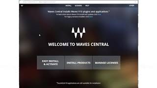 Aplicativo Waves Central baixando o plugin OneKnob Pumper FREE [upl. by Clementis]