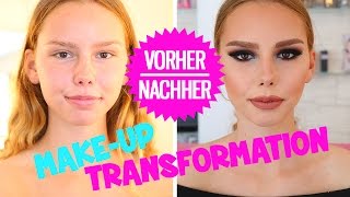 VorherNachher Makeup Transformation ♡ HANADIBEAUTY [upl. by Mahoney666]