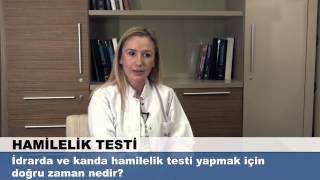 İdrarda ve kanda hamilelik testi yapmak için doğru zaman nedir [upl. by Leagiba960]