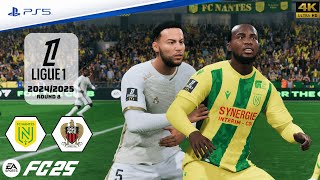 FC 25  FC Nantes vs OGC Nice  Ligue 1 2425  Full Match  PS5™4K [upl. by Asseniv]