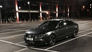 Audi A5 Sportback Black Edition  POV Night Test Drive [upl. by Kahaleel495]