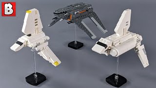 LEGO Lambda Zeta and Sentinel Imperial Shuttles  Micro Scale [upl. by Nauquf]