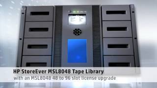 HP MSL Tape Library Family with LTO6wmv [upl. by Profant]