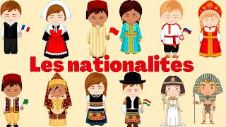 Apprendre les nationalités en français [upl. by Ellehsor249]