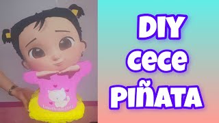 DIY CECE PIÑATA COCOMELON  FÁCIL BRICOLAJE  HOW TO MAKE  PASO A PASO  ARTS AND CRAFTS [upl. by Quinta]